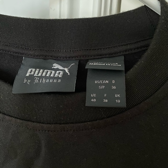 FENTY PUMA Rihanna Cropped Long Sleeve Sweatshirt urban outfitters free people - Picture 6 of 7